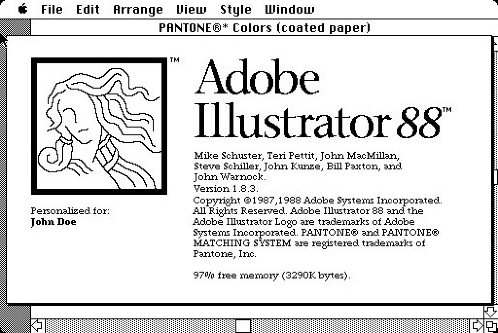 Image of Adobe Illustrator from 1987
